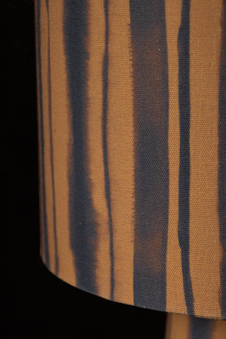 Detail image of the Amber Blurred Line Print Floor Lamp