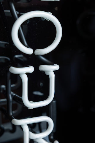 Close-up image of the Amour Neon Light Box