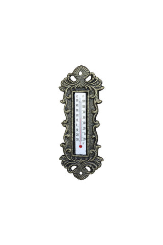 Image of the Antique Brass Thermometer on a white background