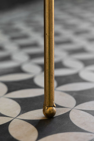 Image of the leg for the Antique Brass & Glass Side Table