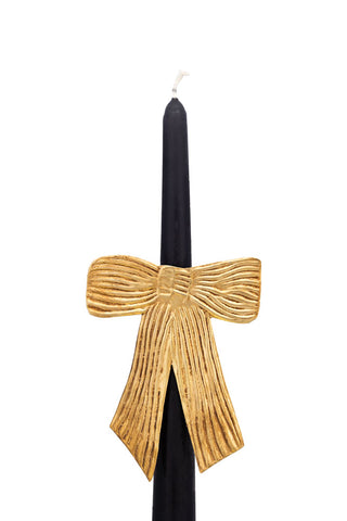 Cut-out image of the Antique Gold Bow Candle Pin