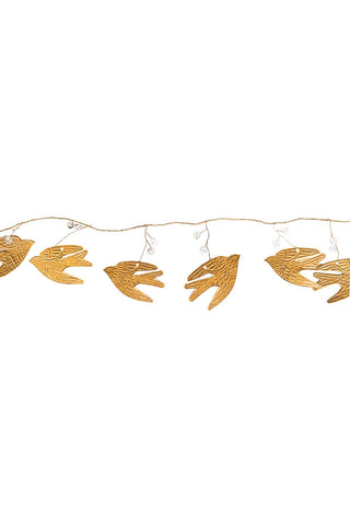 Cutout image of the Antique Gold Doves Decorative Christmas Garland.
