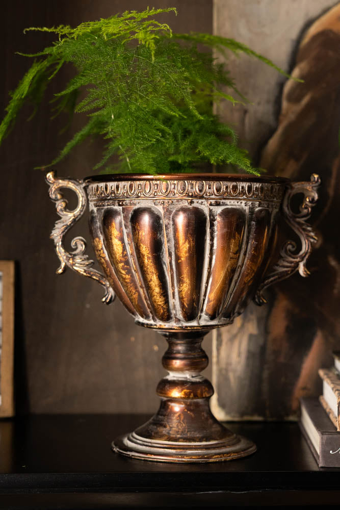 vintage indoor plant pots uk Antiqued-Style Indoor Planter