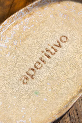 Close-up image of the Aperitivo Ceramic Serving Dish