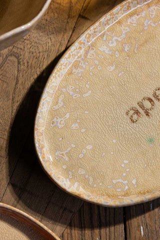 Image of the finish on the Aperitivo Ceramic Serving Dish