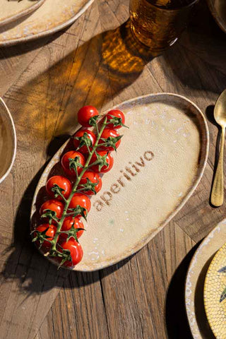 Lifestyle image of the Aperitivo Ceramic Serving Dish