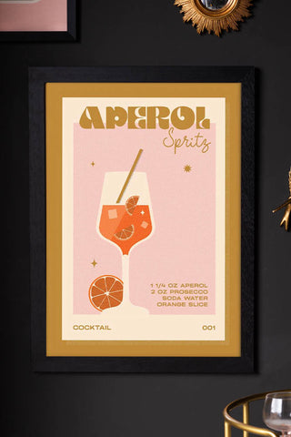 Lifestyle image of the Aperol Spritz Art Print