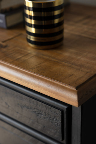 Image of the finish on the Apothecary Chest Of Drawers