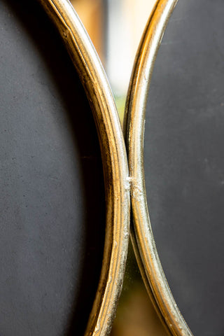 Image of the finish on the Art Deco Decorative Mirror