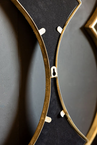 Image of the back of the Art Deco Decorative Mirror