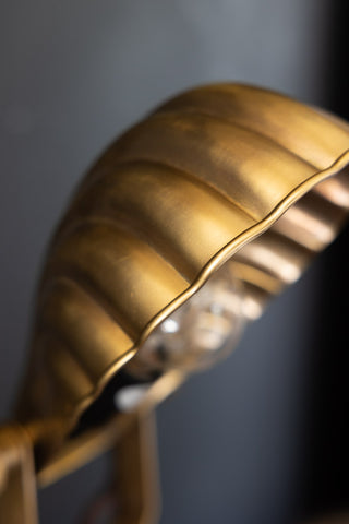Detail image of the beautiful art deco shell wall light