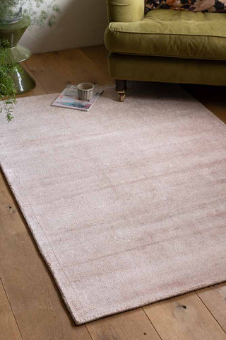 Lifestyle image of the Aston Copper Pink Rug - 3 Sizes Available