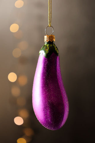 Image of the colour for the Aubergine Christmas Decoration