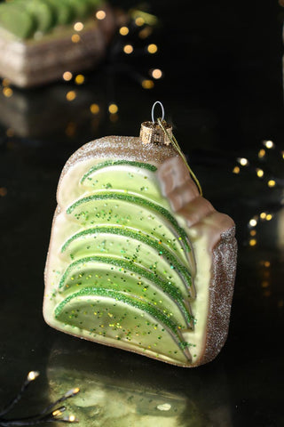 Image of the Avocado Toast Christmas Decoration
