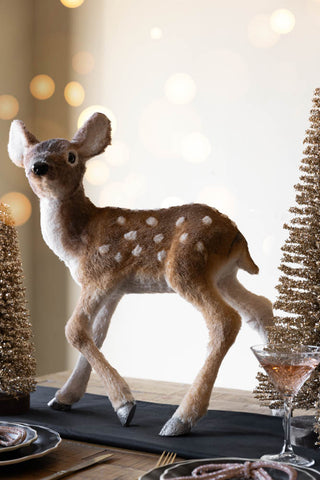 Lifestyle image of the Baby Deer Christmas Decoration