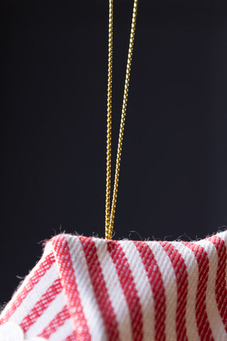 Image of the string on the Barista Glass Christmas Tree Decoration