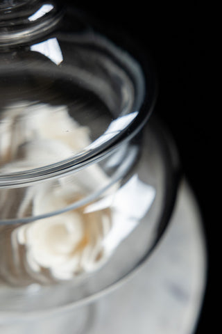 Detail image of the Beautiful Apothecary-Style Glass Jar With Lid