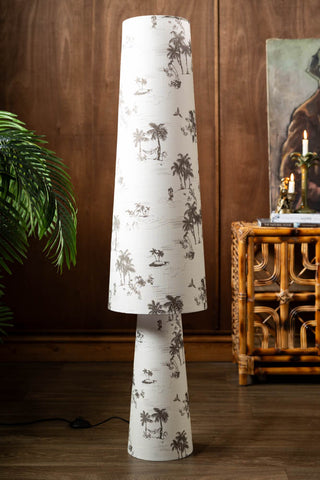 Image of the Beautiful Desert Island Tapered Floor Lamp