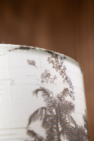 Detail image of the Beautiful Desert Island Tapered Floor Lamp