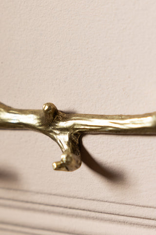 Close-up image of the Beautiful Gold Bird Wall Hook