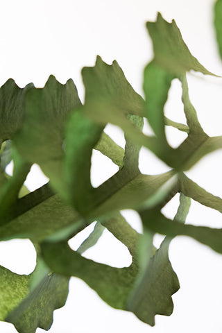Detail image of the Beautiful Handcrafted Classic Paper Garland in Moss Green