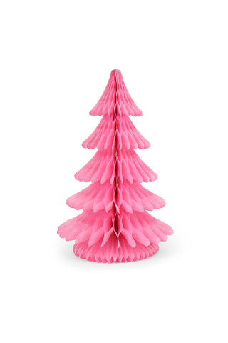 Image of the Beautiful Handcrafted Paper Christmas Tree in Rose on a white background