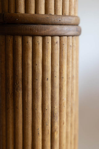Image of the stem of the Beautiful Rattan Palm Tree Floor Lamp