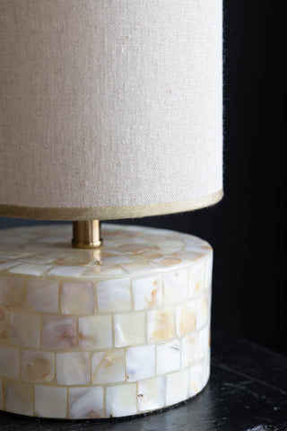 Detail image of the Beautiful Shell Table Lamp