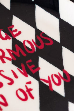 Close-up image of the Big Fan Decorative Wall Plate