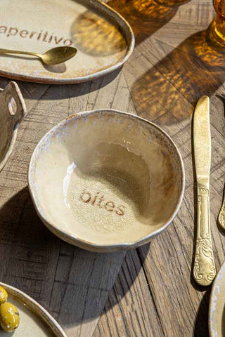 Lifestyle image of the Bites Ceramic Bowl