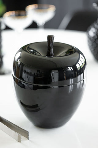 Lifestyle image of the Large Black Apple Ice Bucket