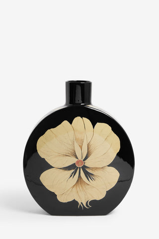Cutout image of the Black Floral Large Vase
