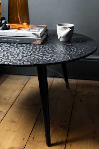 Image of the Black Leopard Love Coffee Table