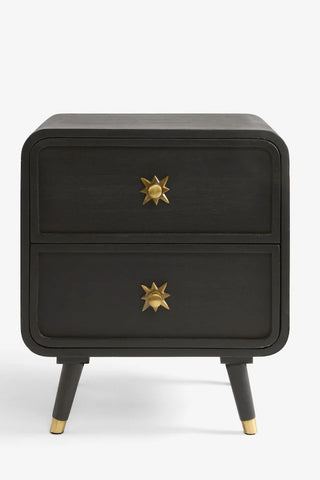 Image of the Black Ringo Bedside Table on a white background