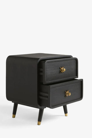 Cut-out image of the Black Ringo Bedside Table