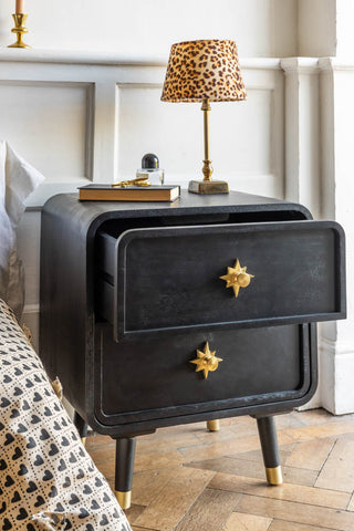 Image of the Black Ringo Bedside Table