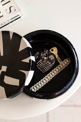Image of the Monochrome Abstract Storage Trinket Box