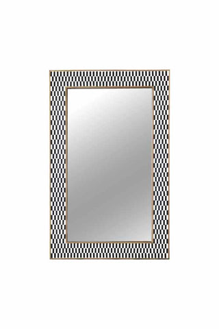 Image of the Black & White Checkered Mirror on a white background