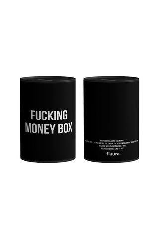 Cutout image of the Black & White Fucking Money Box.