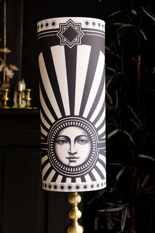 The shade of the Solar Goddess Bobbin Floor Lamp.