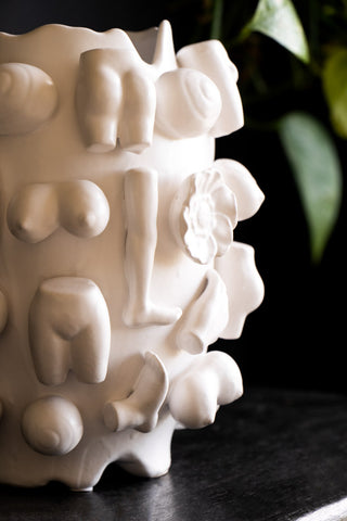 Close-up image of the Body Parts Ceramic Vase