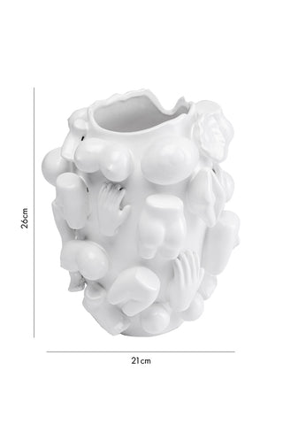 Dimension image of the Body Parts Ceramic Vase