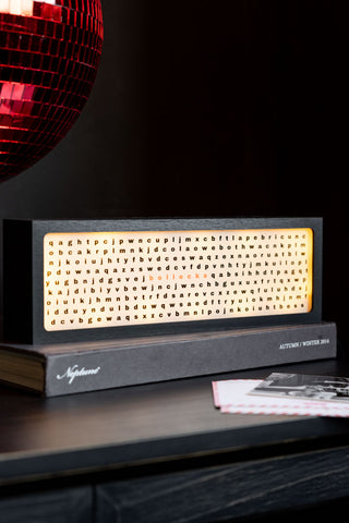 Lifestyle image of the Bollocks Light Box