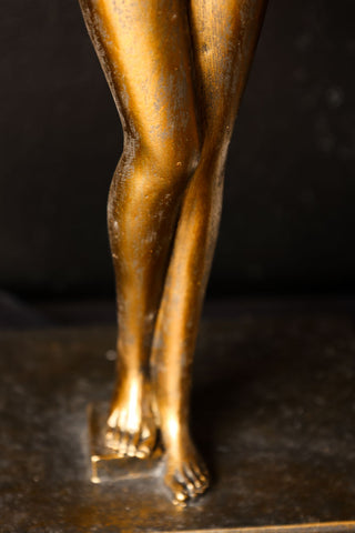 Detail image of the Brass Lady Table Lamp