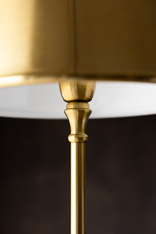 Close-up of the Brass Slim Floor Lamp.