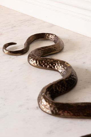 The tail of the Bronze Cobra Snake Ornament. 