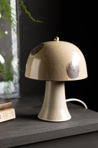 Image of the colour of the Brown Spot Mushroom Table Lamp