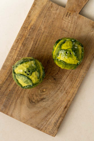 Image of the colour of the Brussels Sprouts Salt & Pepper Shakers