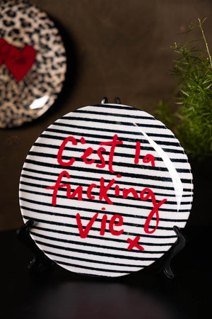 Image of the C'est La Fucking Vie Decorative Wall Plate