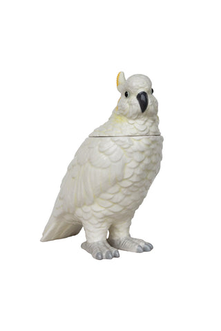 Image of the Ceramic Cockatoo Storage Jar on a white background